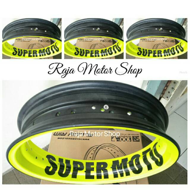 Velg Rossi Srpint Xd costum SuperMoto ring 17 x 350 hole36 tapak lebar