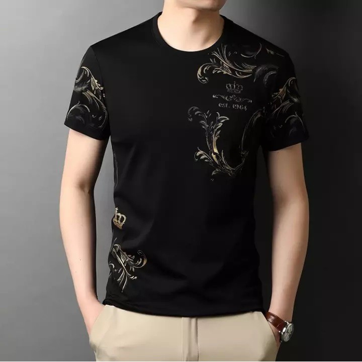 Kaos Distro Lengan Pendek Pria Korea MatchAfashion Daebak / Baju Lengan Pendek Cowo Korea