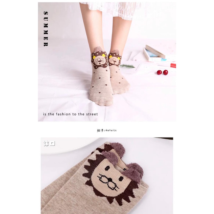 Kaos Kaki Socks Wanita Karakter Motif Cute Lucu Unik Import SHC18