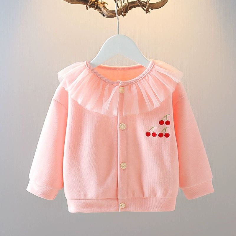 Atasan Rajut Cardigan Anak Perempuan Cewek Rajut motif cherry Import SUPER Premium baju anak 2 3 4 5
