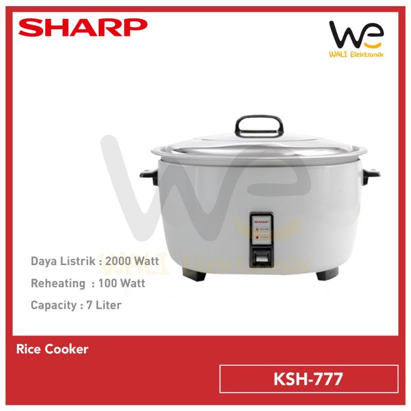 SHARP RICE COOKER 7 LITER KSH-777 / RICE COOKER MAGIC COM JUMBO