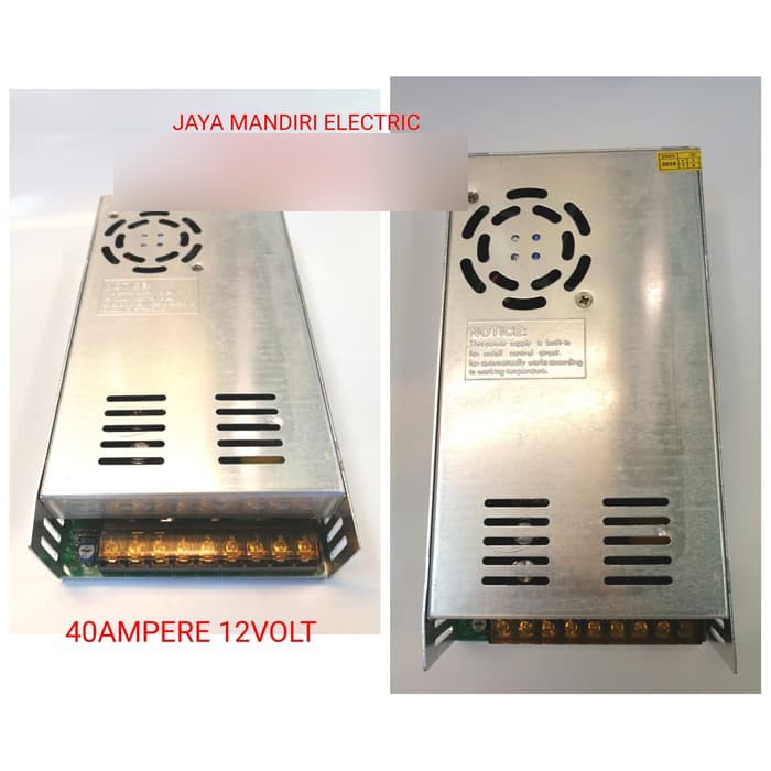 POWER SUPPLY TRAVO BALAST 40A 12v 12VOLT 40AMPERE 40 AMPERE POWERSUPPY