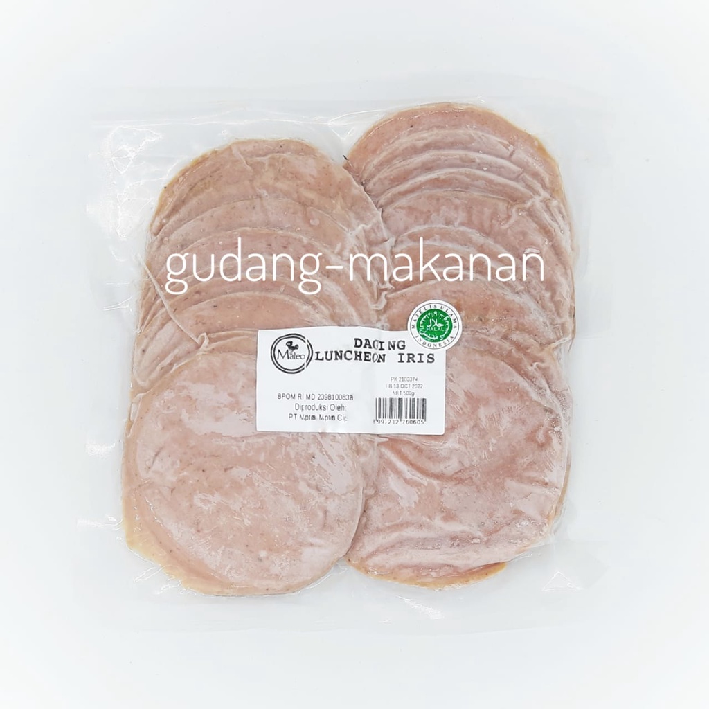 Smoked Beef Ham Maleo Luncheon Slice | Daging Sapi Asap 500 Gram