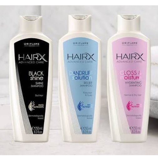 HairX Advanced Care Black Shine Shampoo// Dandruff Solution Shampoo// Gloss &amp; Moisture Shampoo/ HairX Ultimate Repair Shampoo/ Conditioner/ Hair Mask