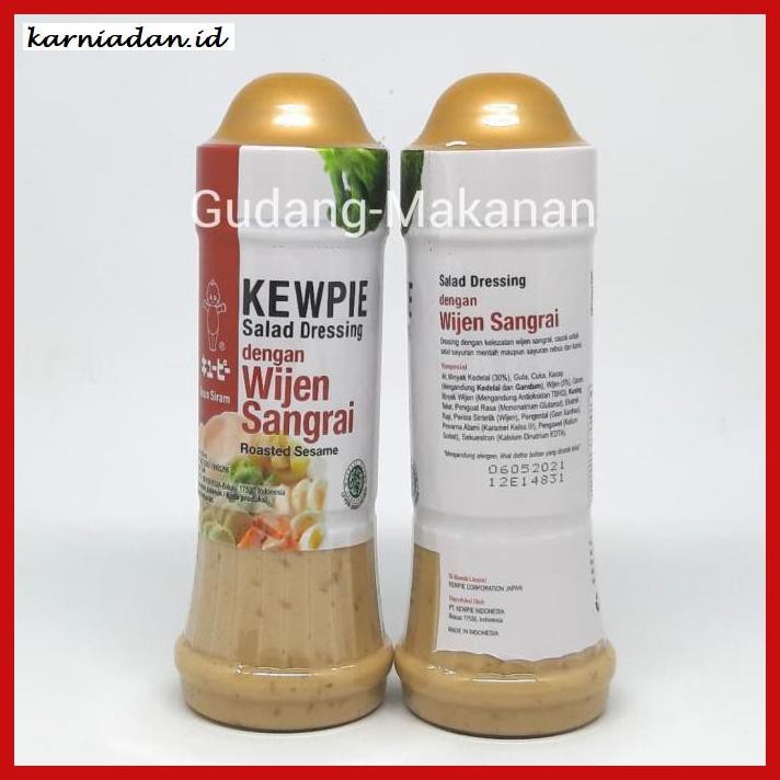 

gnidderdsaus- kewpie salad dressing roasted sesame 200gr/ wijen sangrai - pack standard -asliiiiii.