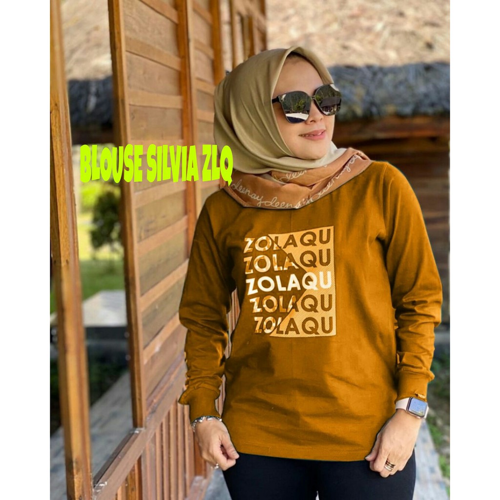 BLOUSE LAQU ZLQ JUMBO / ATASAN SILVIA ZOLAQU / TOP WANITA / PAKAIAN WANITA BIG SIZE