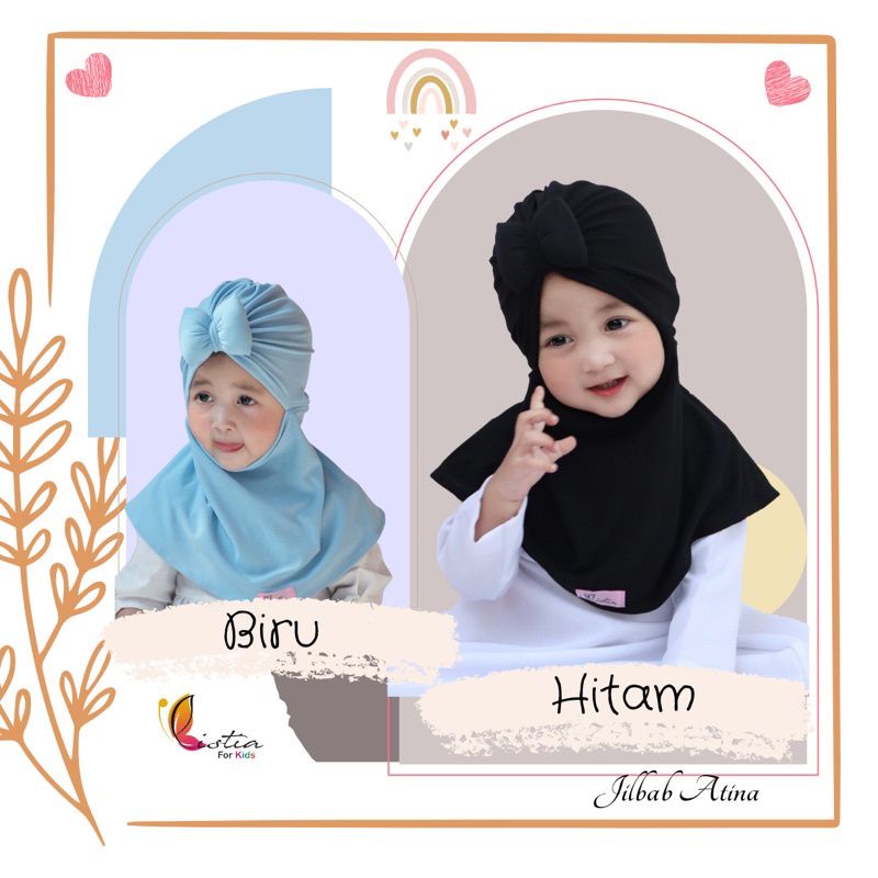 jilbab ATINA | jilbab anak perempuan 1 2 3 4 5 Th