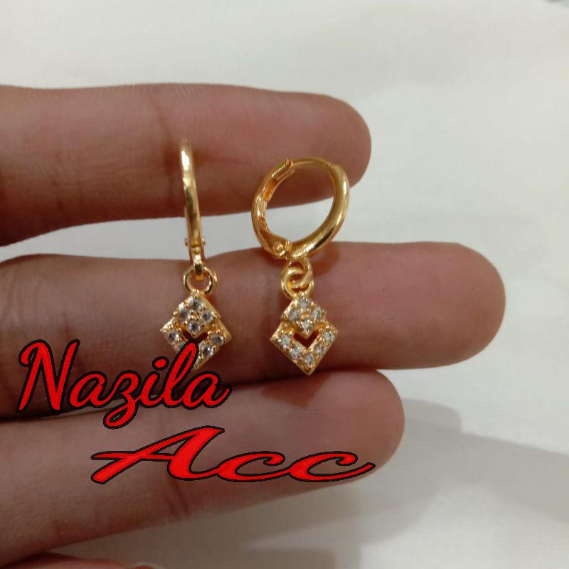 anting dewasa model permata simple