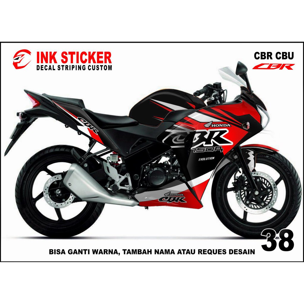 Sticker Decal CBR THAILAND, CBR CBU 150R / 250R 38 fullbody