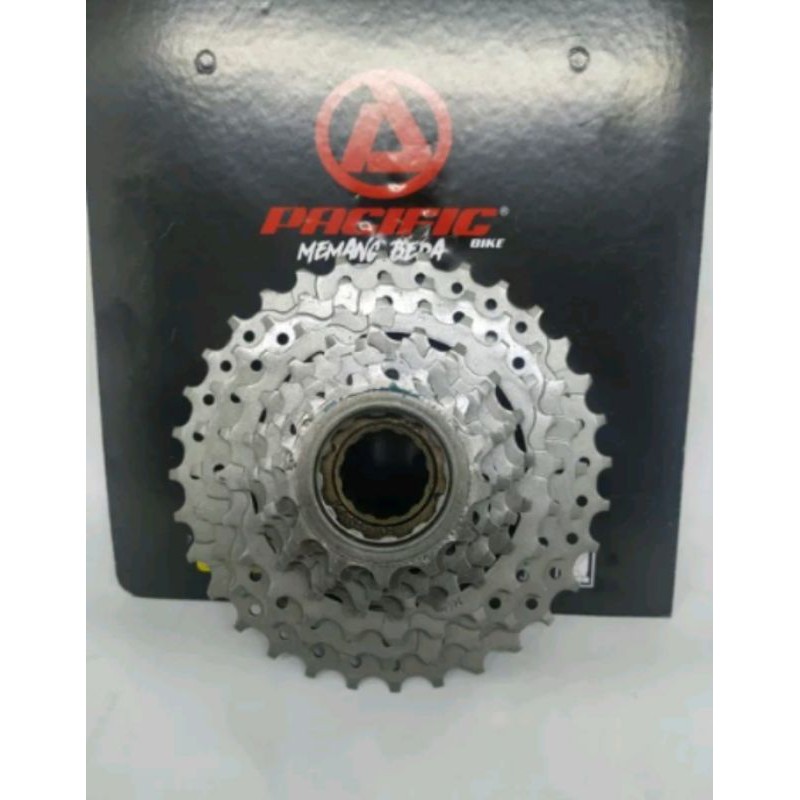 Freewheel 8 speed pasific 13T 32T gear belakang susun sepeda MTB lipat balap model ulir drat