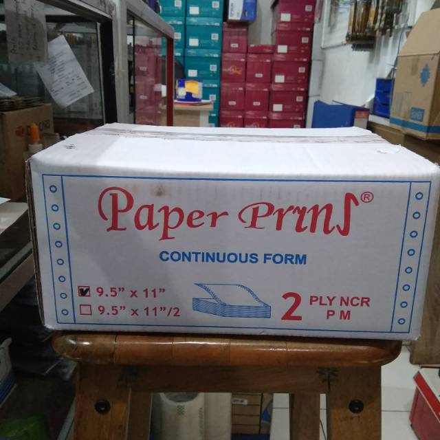

Continuous Form Paperprins 9,5" x 11" 2ply Full