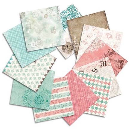 Scrapbooking Patterned Paper 6&quot;x6&quot; - Moment To Moment (24 sheets)