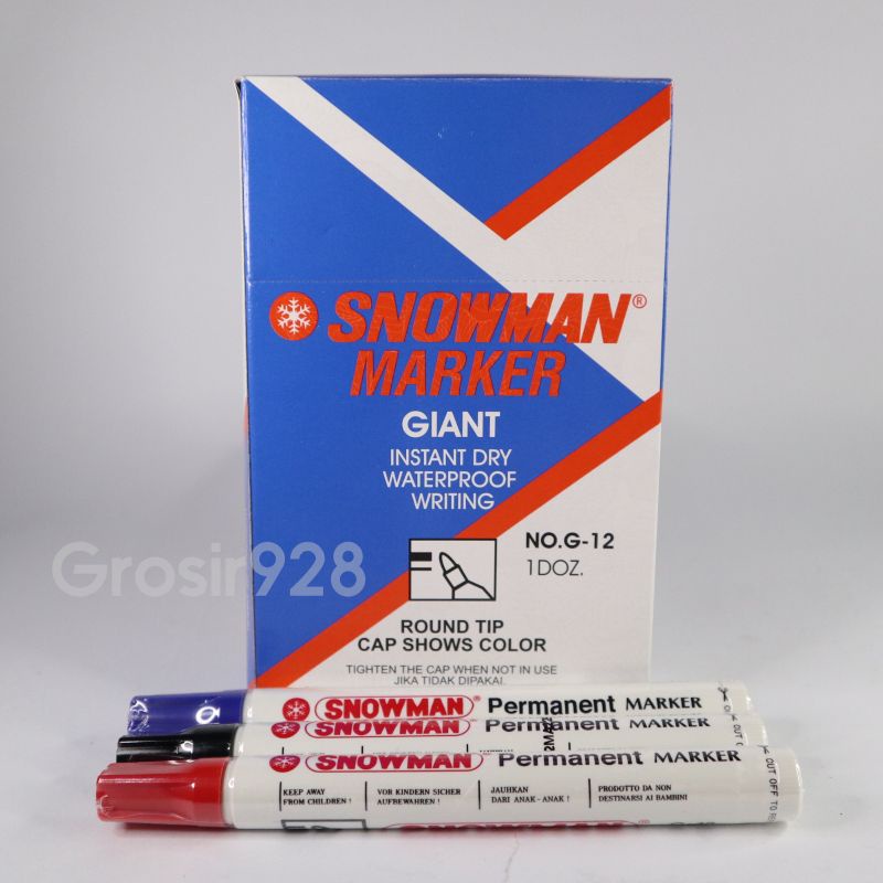 

Snowman Permanent Marker / Spidol Permanent no G-12