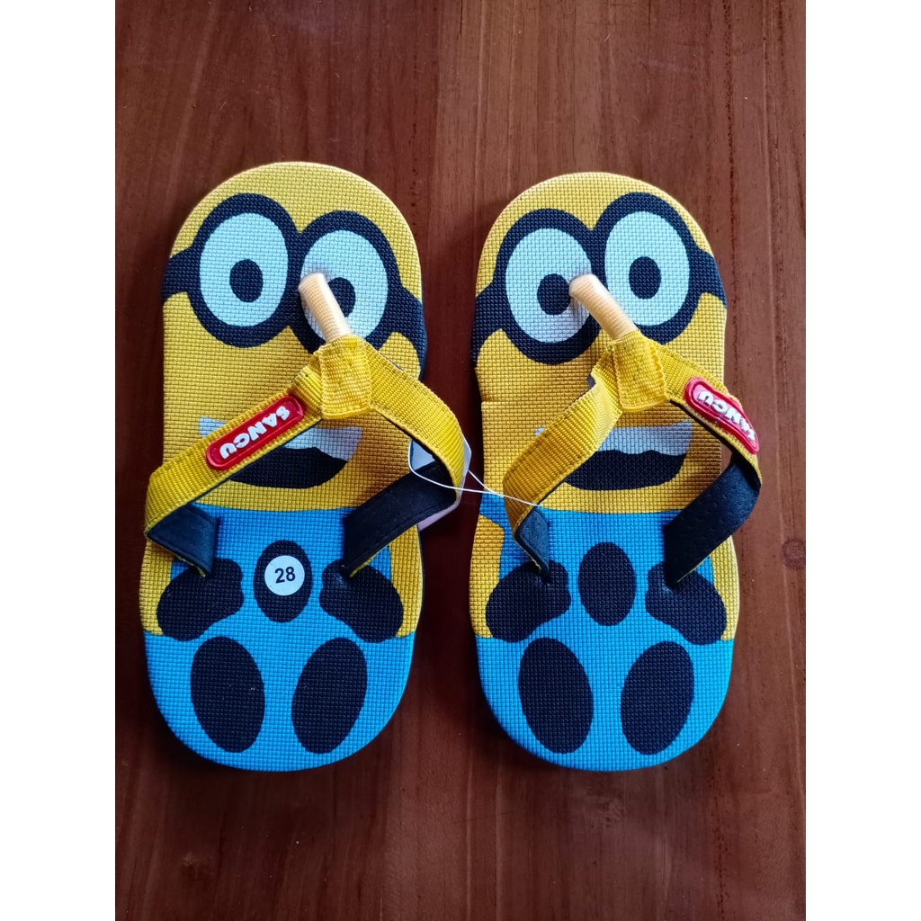 Sandal anak karakter MINION sancu FINGER BOY KUNING