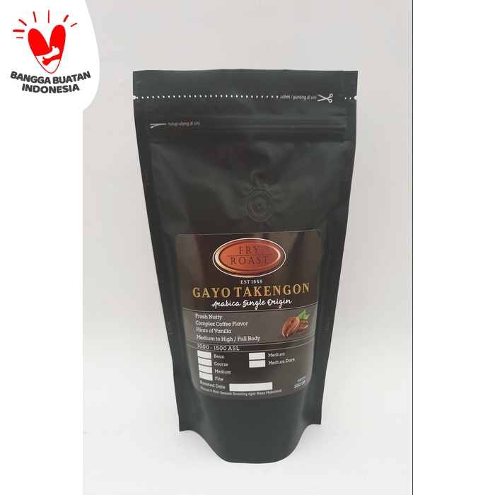 

NEW KOPI ARABIKA ACEH GAYO (BIJI/BUBUK) 250 GRAM - BIJI