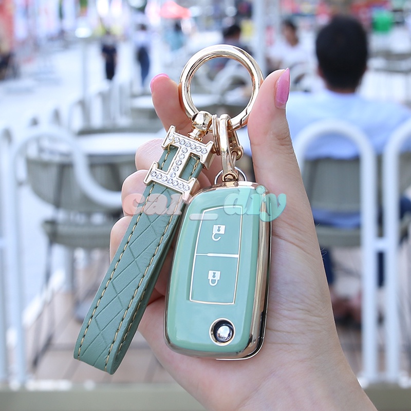 Casing Kunci Remote Mobil Bahan TPU Lembut 2 Tombol Dengan Gantungan Kunci Untuk Nissan Qashqai J11 X-Trail Juke Micra Murano Tiida Maxima