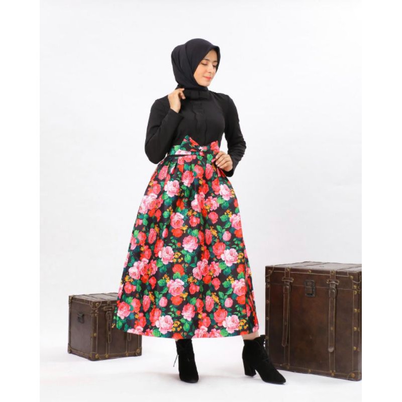 Gamis Bunga Bunga Import