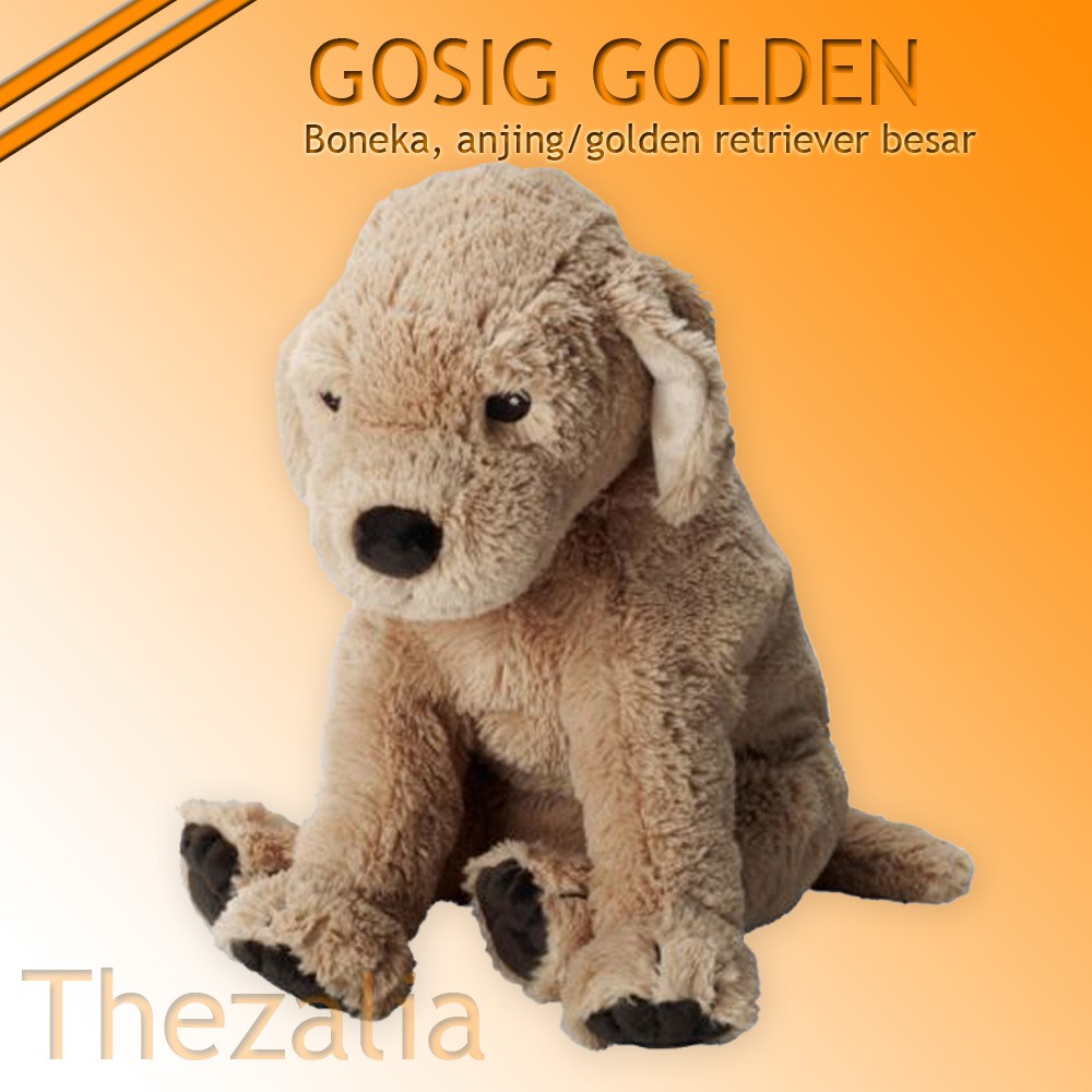 kecil GOSIG GOLDEN / Boneka anjing/golden retriever / boneka anjing warna coklat GOSSIG GOLDEN