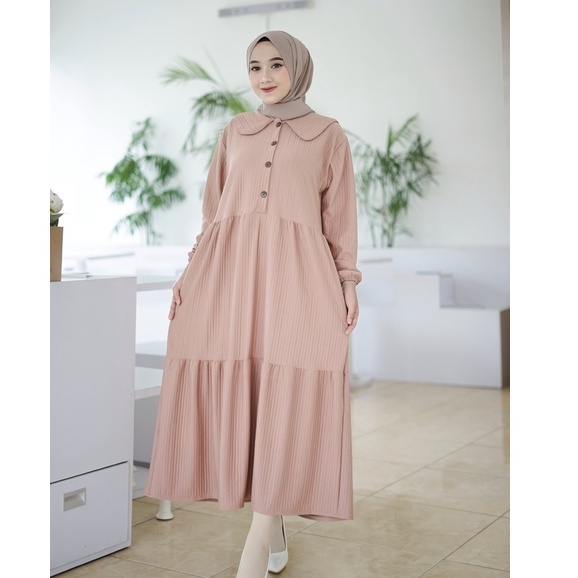 CHITA MIDI DRESS/TERMURAH/MATT KNITE COTTON