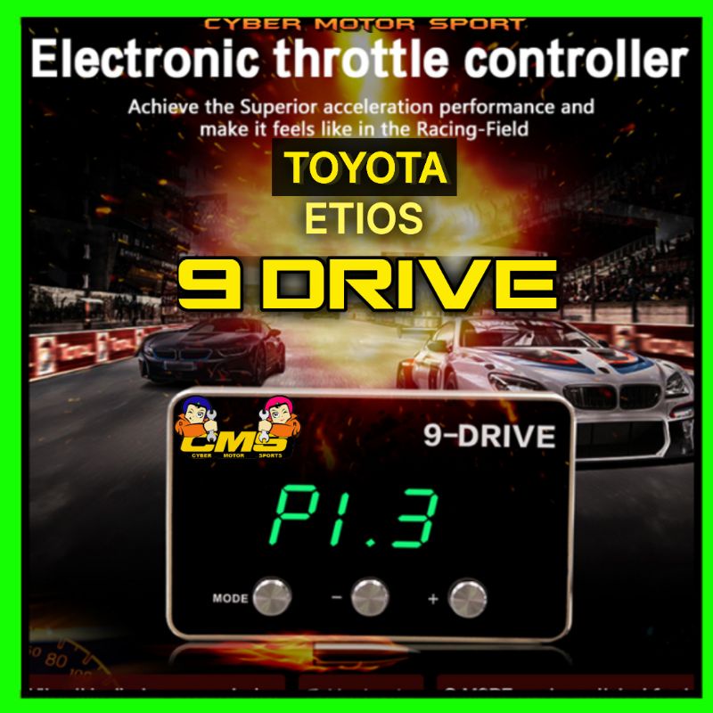 Throttle kontrol TOYOTA ETIOS.  9drive trotel controller etios throtel eco sport racing tak perlu re
