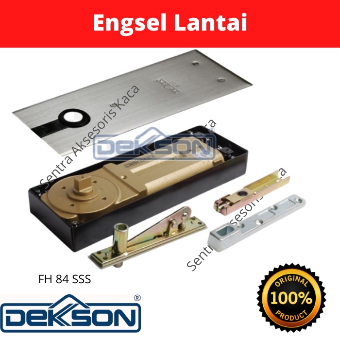 Floor Hinge Dekkson/Engsel Lantai FH 84 SSS Set Komplit + Stang