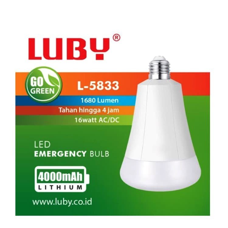 Lampu Emergency 16 Wattm LUBY L-5833