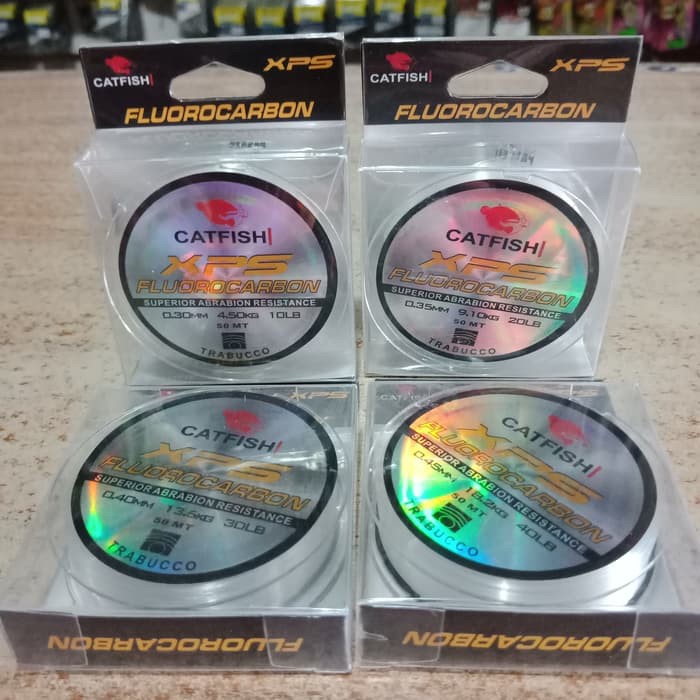 senar pancing kuat LEADER CATFISH FLUORO CARBON Lider