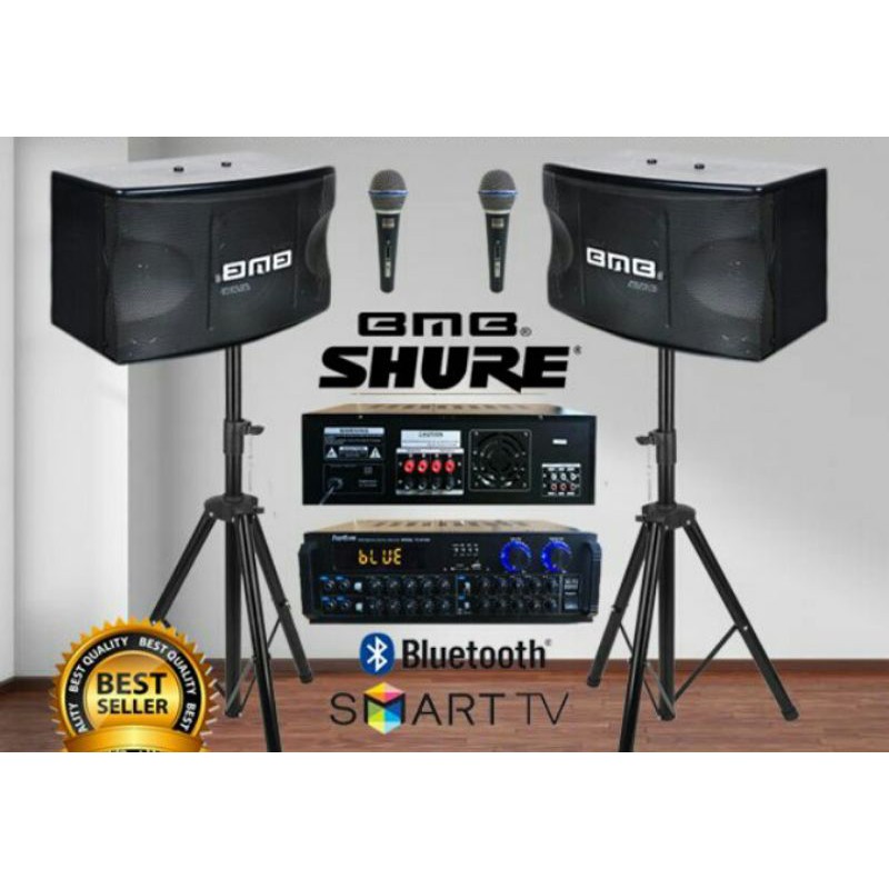 PAKET KARAOKE SPEAKER BMB 10 INCH