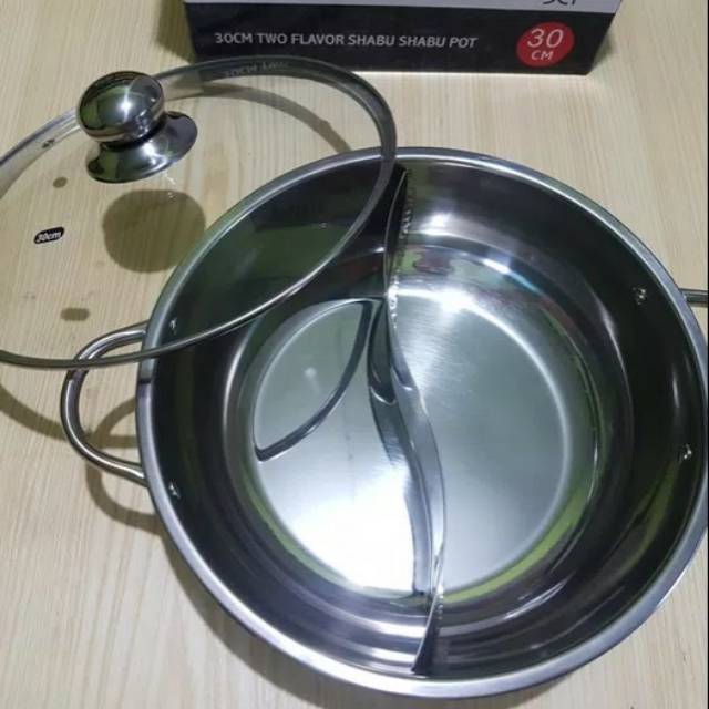 Panci shabu shabu atau panci sekat