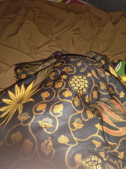 Gamis Batik Manggar Padi Sekar Cantik Nadine Allsize Jumbo Hijab