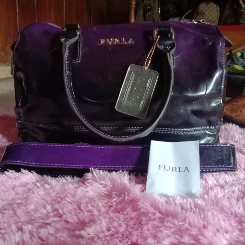 furla speedy genuine leather glossy untuk kak andrew