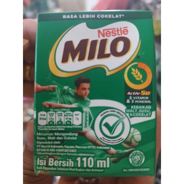 

Milo kemasan 110ml