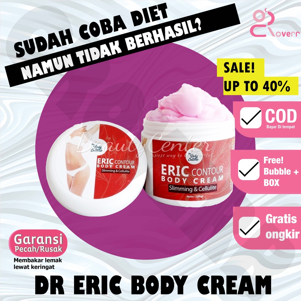 Krim Pelangsing Penurun Berat Badan Pembakar Lemak Dr Eric Contour Slimming Cream The Body Culture BPOM Original