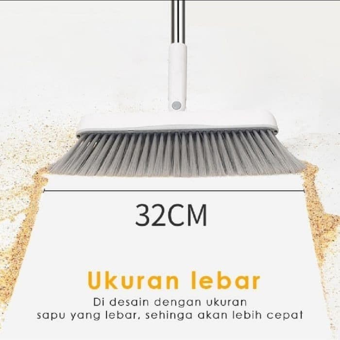 1 SET EASY ENGMEC CLEAN Sapu Pengki SET Fast Tools broom dustpan