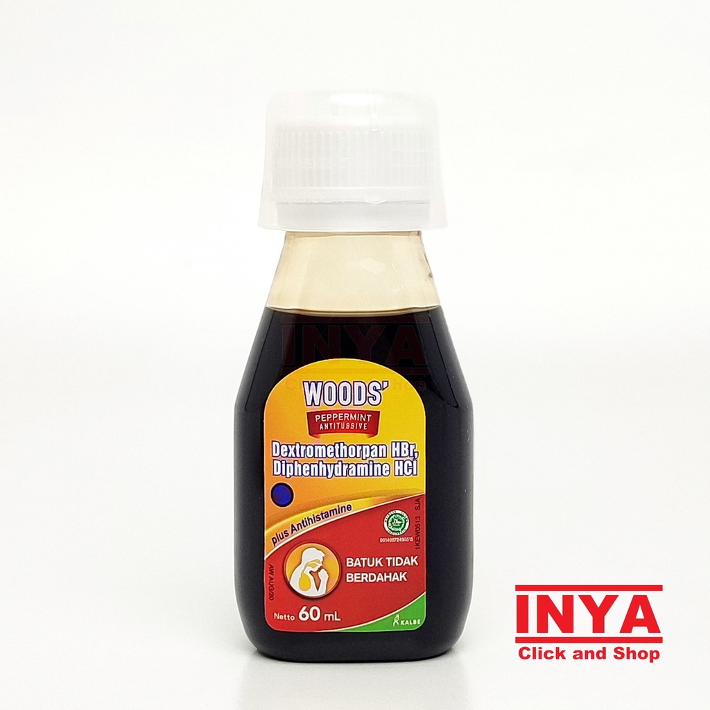 WOODS PEPERMINT ANTITUSSIVE BATUK TIDAK BERDAHAK 60ml - Obat Batuk