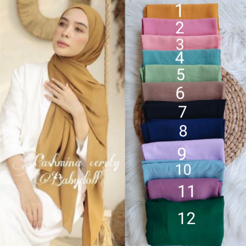 PASHMINA CERUTY/PASHMINA MURAH/PASHMINA CERUTY BABYDOLL/PASHMINA PLAIN/PASHMINA TERMURAH