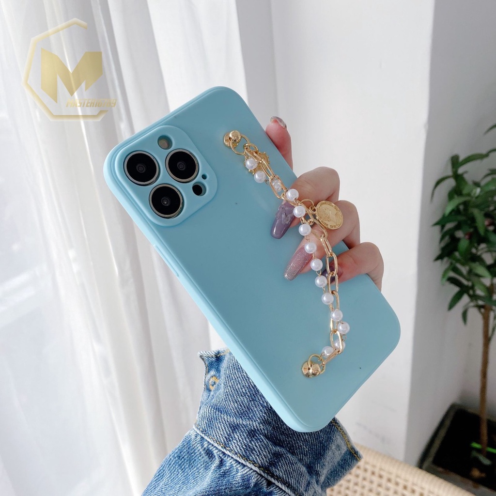 SOFTCASE MACARON RANTAI MUTIARA CHAIN GRIP SAMSUNG J1 ACE J1 10 J2 GRAND PRIME J4 PRIME J4 PLUS J3 J5 J6+ J7  PRO MA2863