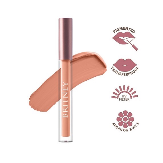 BRITNEY Dreamy Matte Lip Cream I Britney Perfect EyeBrow Pencil | Purbasari