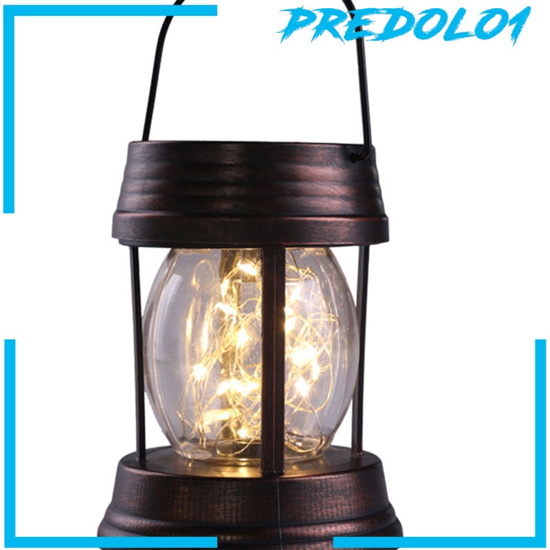 (Predolo1) Lampu Lentera Led Tenaga Surya Ip64 Untuk Dekorasi Taman / Halaman / Pohon / Paviliun