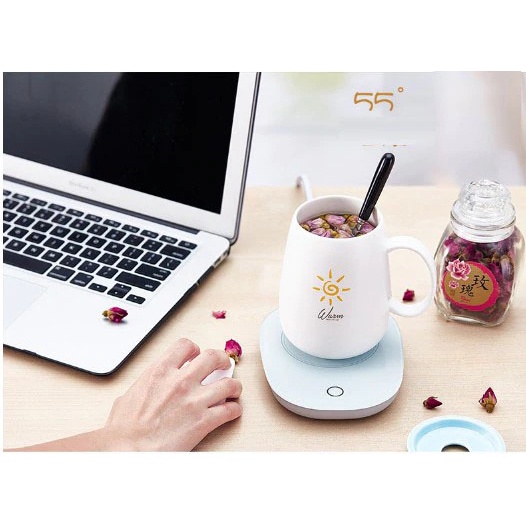 Tempat Tatakan Gelas Pemanas Cangkir Kopi Teh Warmer Heating Pad