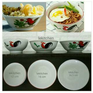 Mangkok ayam jago diameter 16 cm | Shopee Indonesia