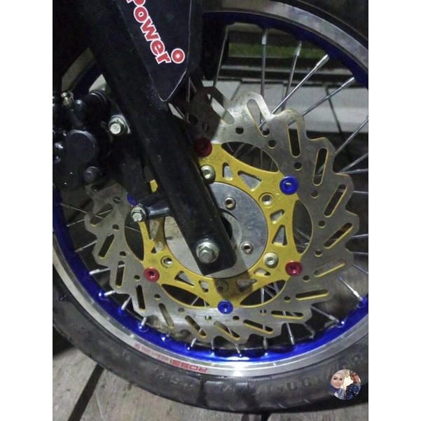 PIRINGAN CAKRAM DISC LEBAR 300MM PLUS BREKET MODEL PSM LUBANG 6 MOTOR TIGER OLD TIGER 2000 MEGA PRO VERZA CB150 MEGA PRO PRIMUS