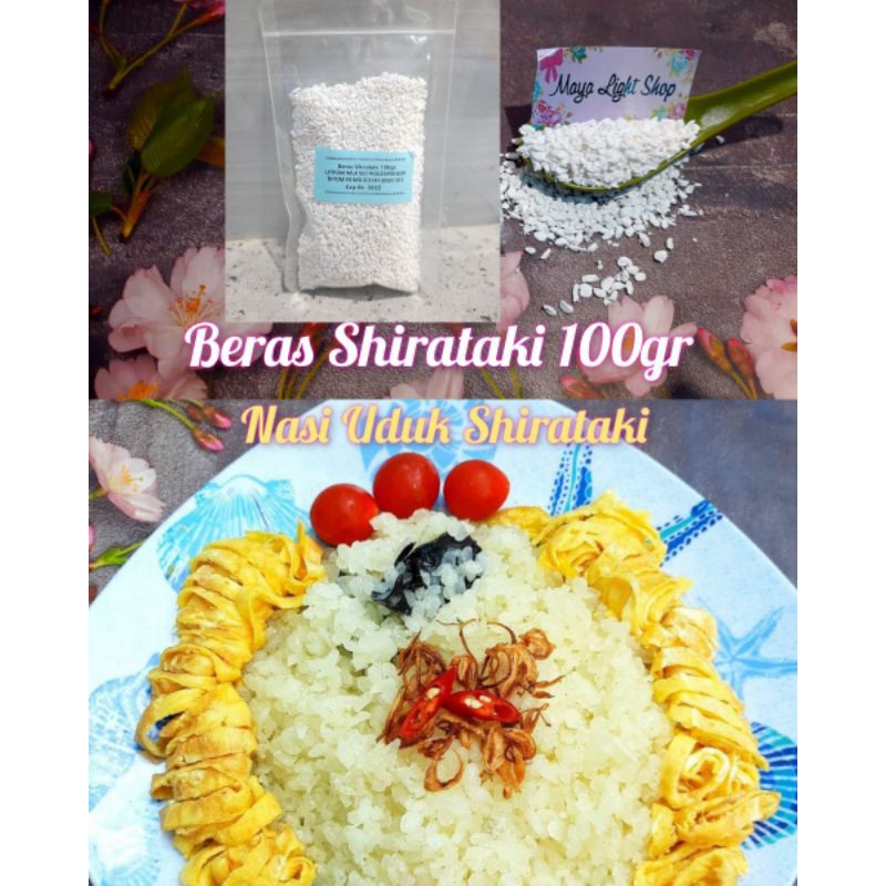 Beras Shirataki konnyaku rice 100gr diet karbo debm mirip beras jepang cemilan diet carbo