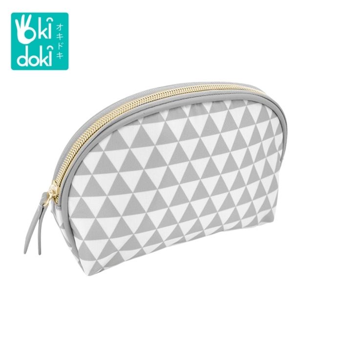 OKIDOKI Cosmetic Bg 3Angle Gy Wh Bpol0117-M175-8 - Tas Make Up
