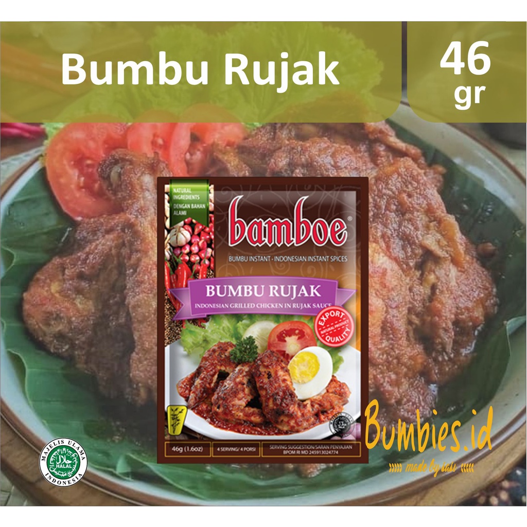 Bumbu Bamboe Ayam Bakar Bumbu Rujak | Indonesian Grilled Chicken in Rujak Sauce| Bumbu Instant