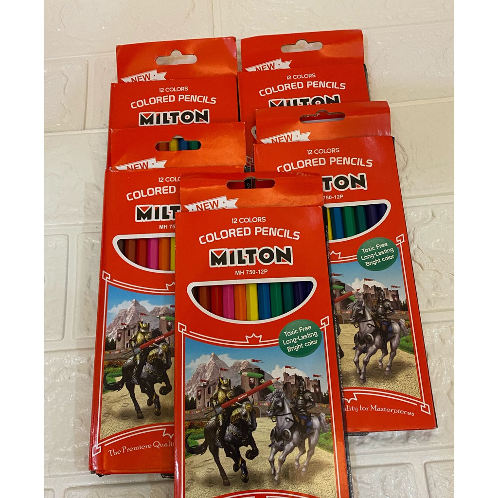 

[1 pak] pensil warna MILTON isi 12 warna panjang/color pencils Montana