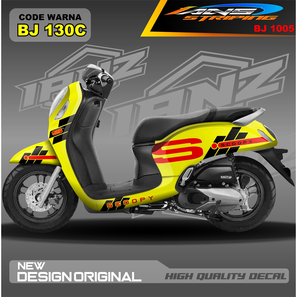 STICKER HONDA SCOOPY DECAL FULL BODY MOTOR / STICKER VARIASI SCOOPY TERBARU  / STICKER SCOOPY