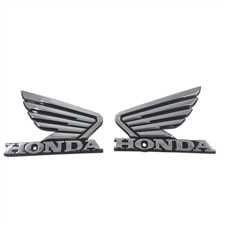 2pcs Stiker Emblem Logo Honda Bahan ABS Untuk Dekorasi Motor