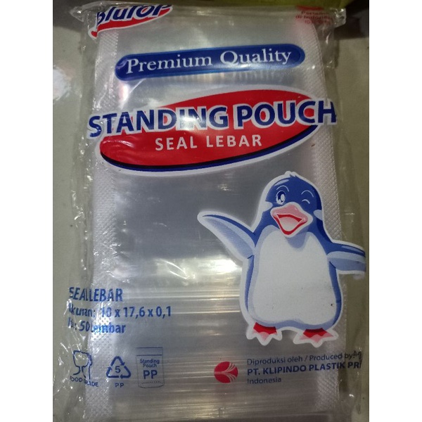 plastik standing pouch  10x17 (50 lembar)