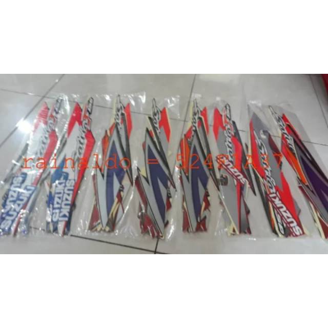 STRIPING SATRIA FU THAILAND BIRU / MERAH 2004 2005